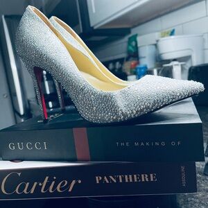 Fairly used Elegant Silver Stiletto Heels